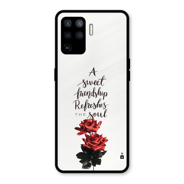 Sweet Friendship Metal Back Case for Oppo F19 Pro