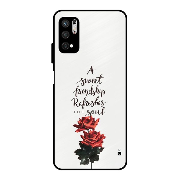 Sweet Friendship Metal Back Case for Poco M3 Pro 5G