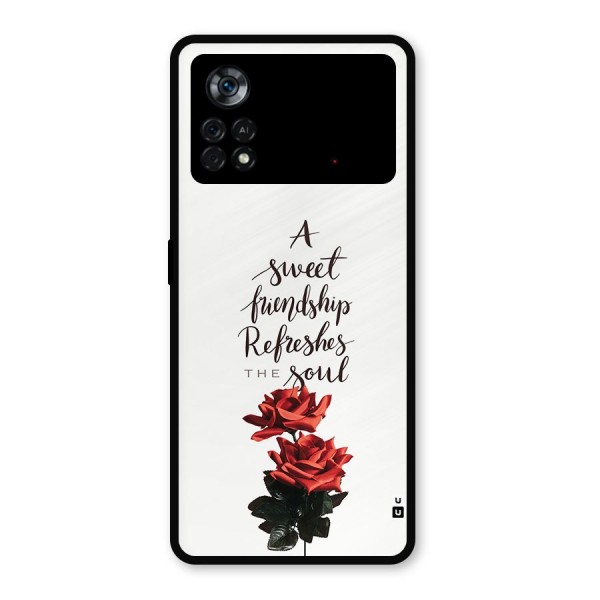 Sweet Friendship Metal Back Case for Poco X4 Pro 5G