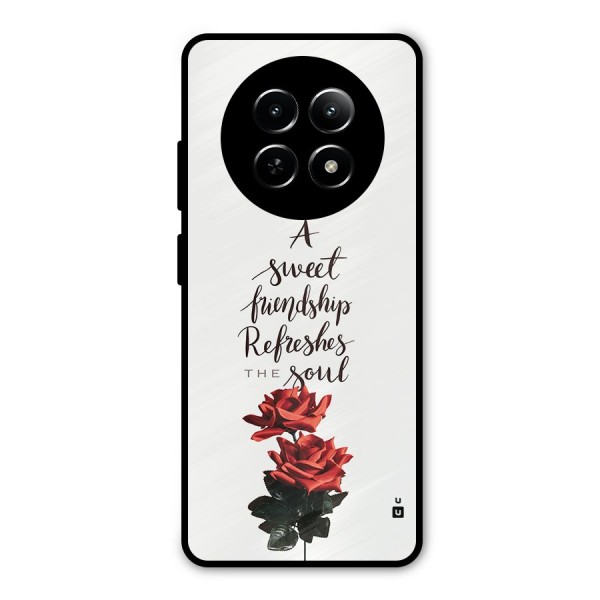 Sweet Friendship Metal Back Case for Realme 12x 5G