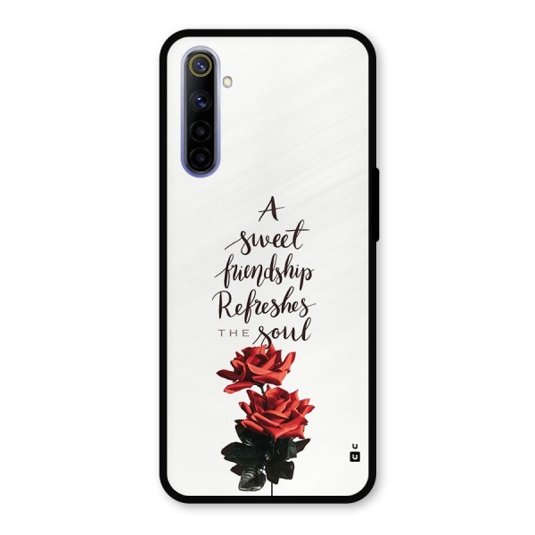 Sweet Friendship Metal Back Case for Realme 6i