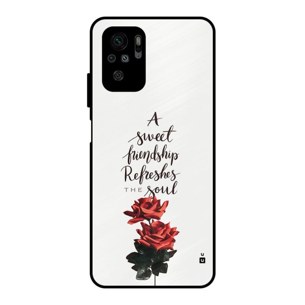 Sweet Friendship Metal Back Case for Redmi Note 10S