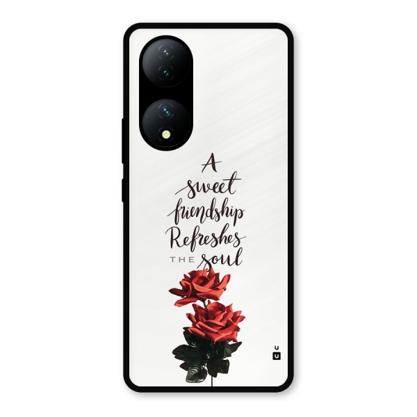 Sweet Friendship Metal Back Case for Vivo T2