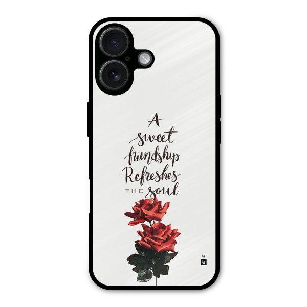 Sweet Friendship Metal Back Case for iPhone 16