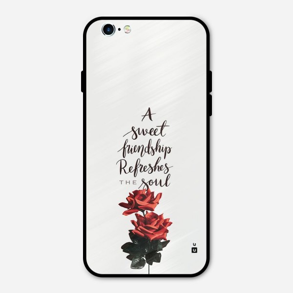 Sweet Friendship Metal Back Case for iPhone 6 6s