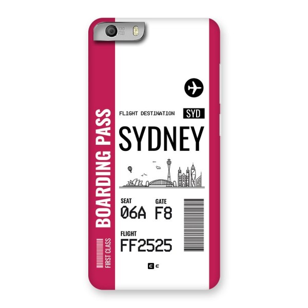 Sydney Boarding Pass Back Case for Canvas Knight 2