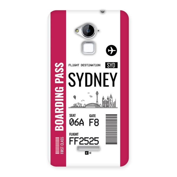 Sydney Boarding Pass Back Case for Coolpad Note 3