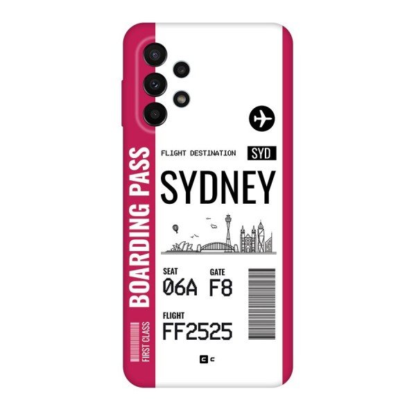 Sydney Boarding Pass Back Case for Galaxy A23