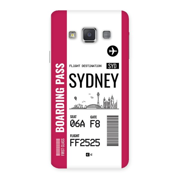 Sydney Boarding Pass Back Case for Galaxy A3