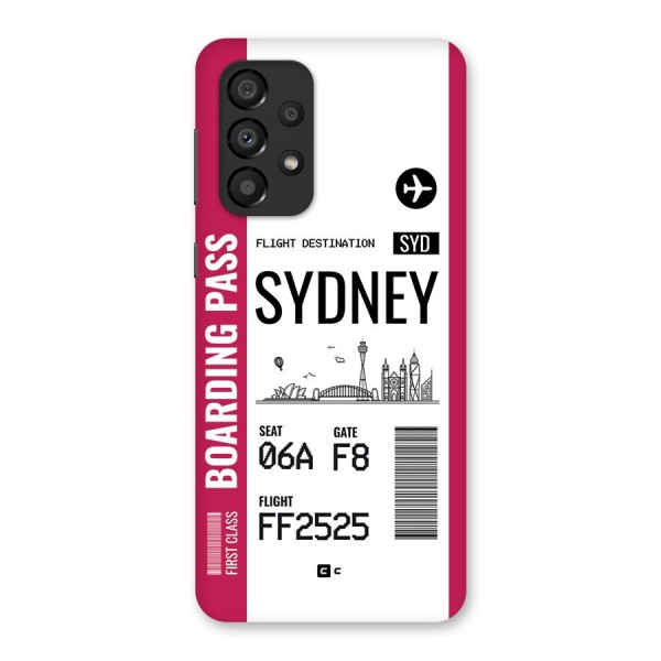 Sydney Boarding Pass Back Case for Galaxy A33 5G