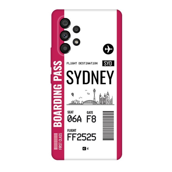 Sydney Boarding Pass Back Case for Galaxy A53 5G