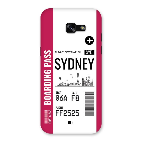 Sydney Boarding Pass Back Case for Galaxy A5 2017