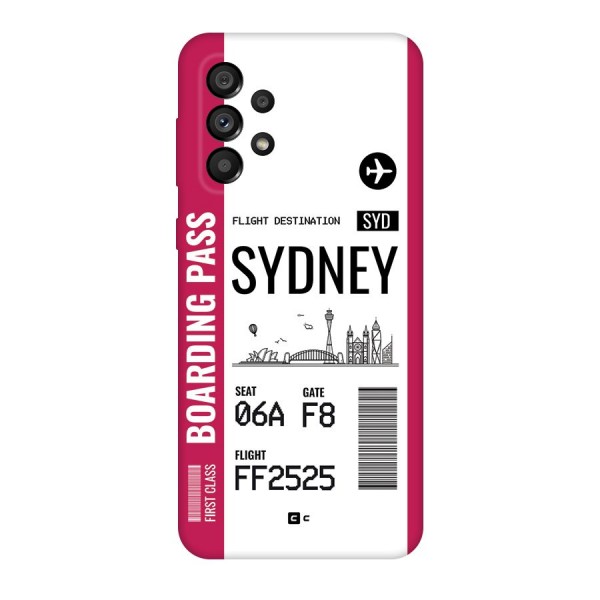 Sydney Boarding Pass Back Case for Galaxy A73 5G