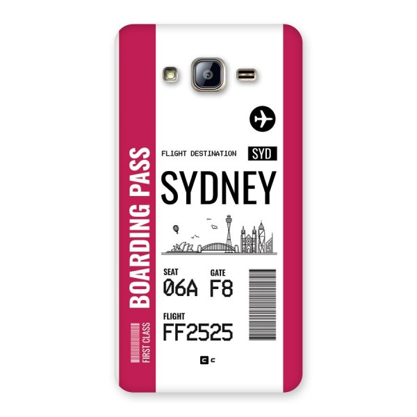 Sydney Boarding Pass Back Case for Galaxy On5