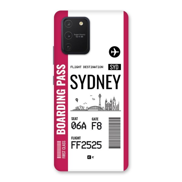 Sydney Boarding Pass Back Case for Galaxy S10 Lite