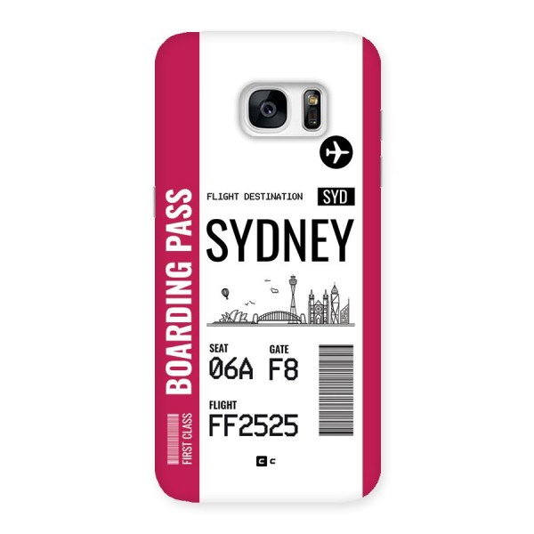 Sydney Boarding Pass Back Case for Galaxy S7 Edge