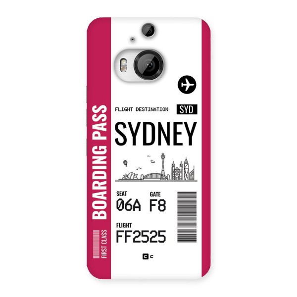 Sydney Boarding Pass Back Case for HTC One M9 Plus