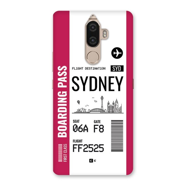 Sydney Boarding Pass Back Case for Lenovo K8 Note