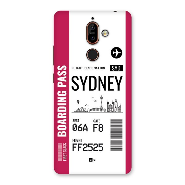 Sydney Boarding Pass Back Case for Nokia 7 Plus