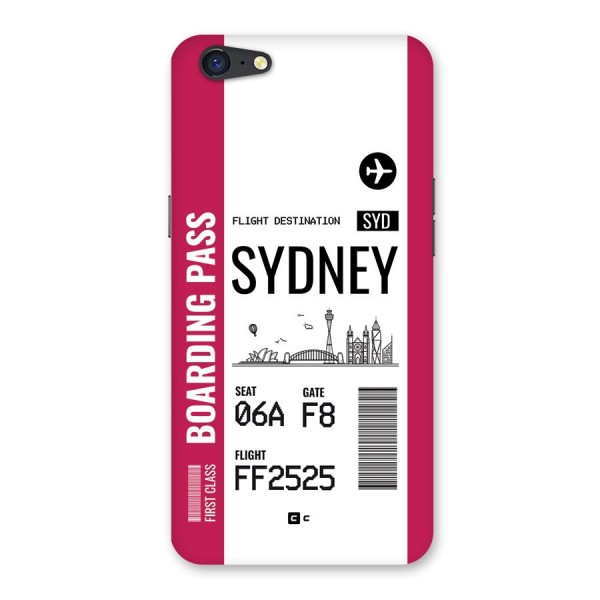 Sydney Boarding Pass Back Case for Oppo A71