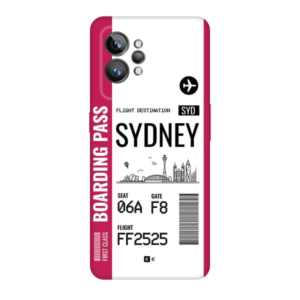 Sydney Boarding Pass Back Case for Realme GT2 Pro