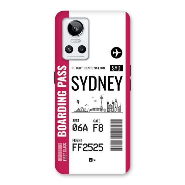 Sydney Boarding Pass Back Case for Realme GT Neo 3