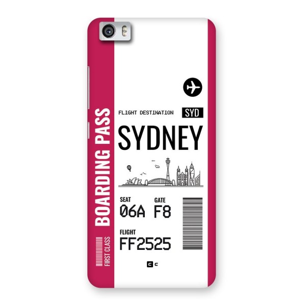 Sydney Boarding Pass Back Case for Redmi Mi 5