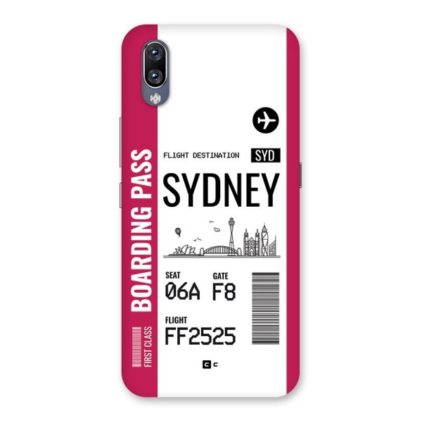 Sydney Boarding Pass Back Case for Vivo NEX