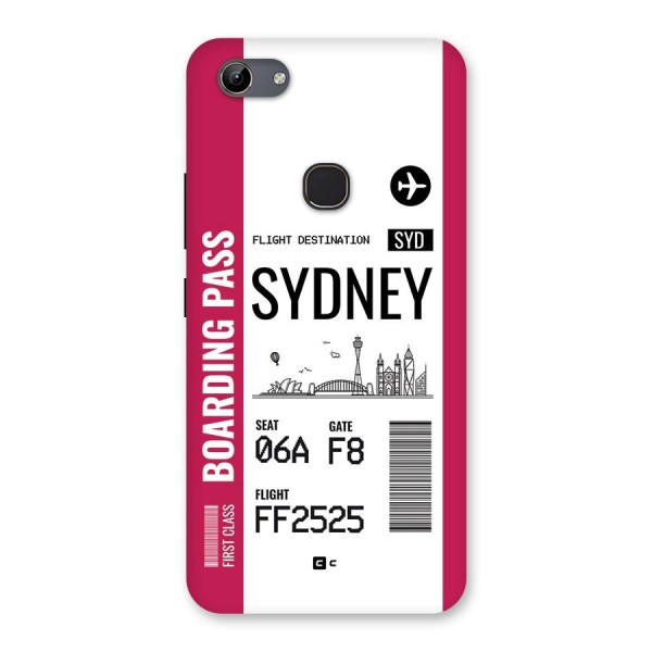 Sydney Boarding Pass Back Case for Vivo Y81