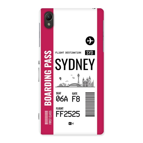 Sydney Boarding Pass Back Case for Xperia Z2