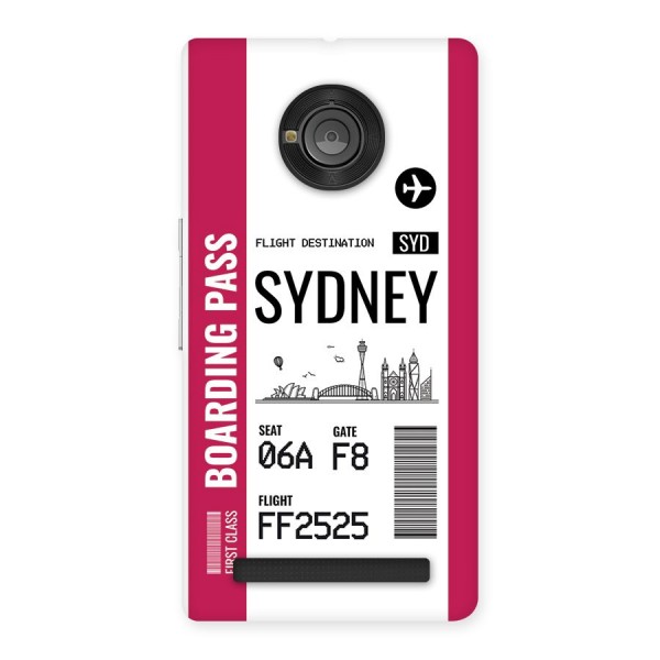 Sydney Boarding Pass Back Case for Yuphoria