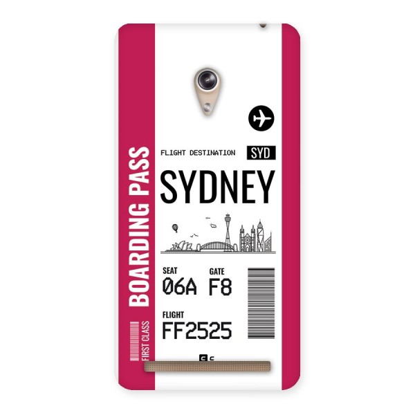 Sydney Boarding Pass Back Case for Zenfone 6