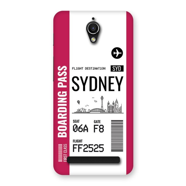 Sydney Boarding Pass Back Case for Zenfone Go