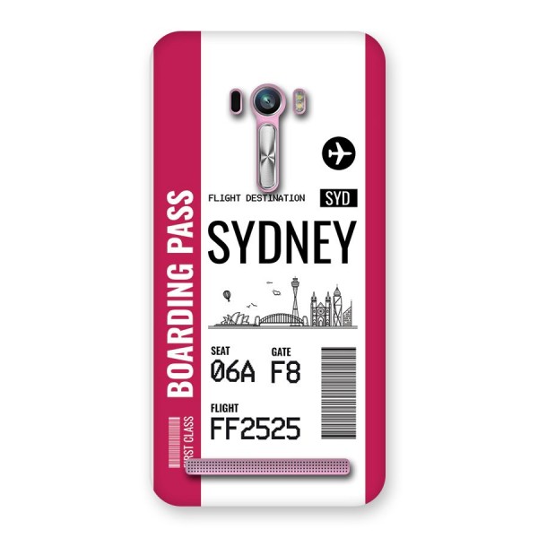 Sydney Boarding Pass Back Case for Zenfone Selfie