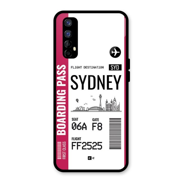 Sydney Boarding Pass Glass Back Case for Realme 7