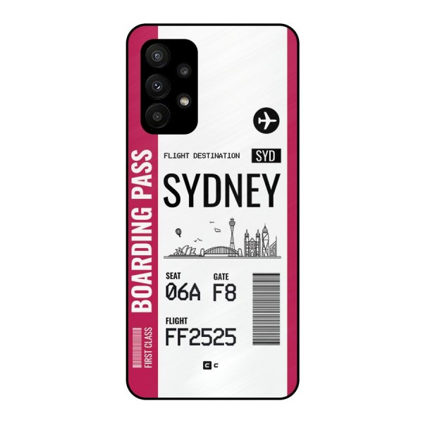 Sydney Boarding Pass Metal Back Case for Galaxy A23