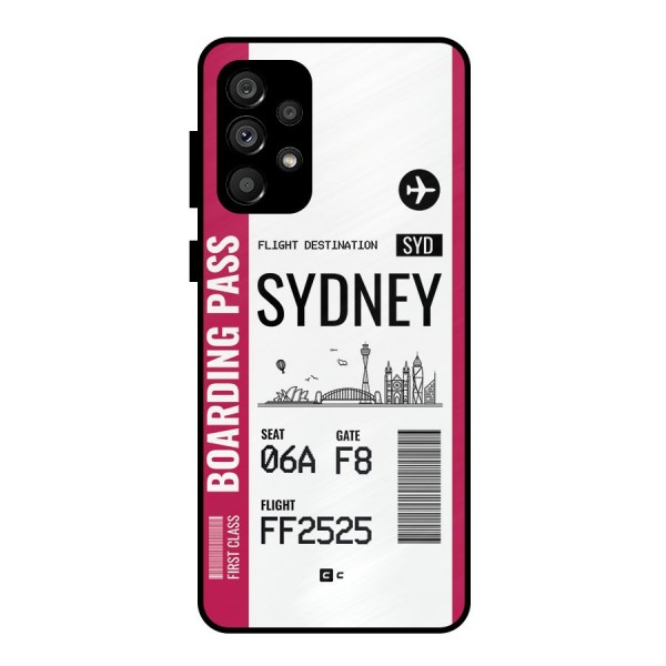 Sydney Boarding Pass Metal Back Case for Galaxy A73 5G