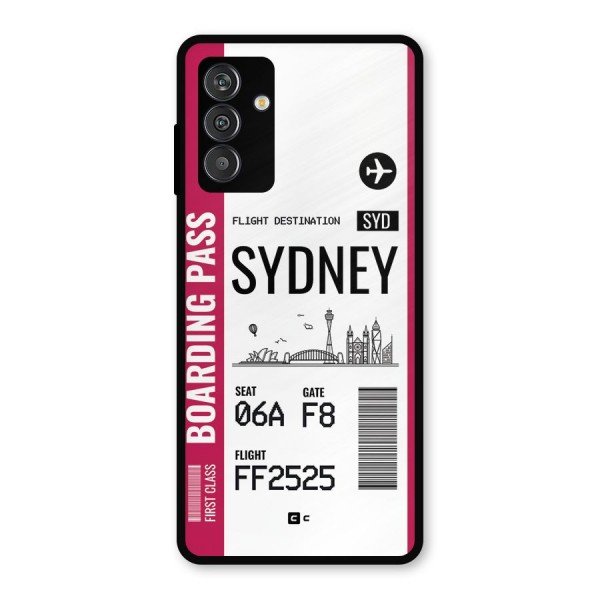 Sydney Boarding Pass Metal Back Case for Galaxy F13