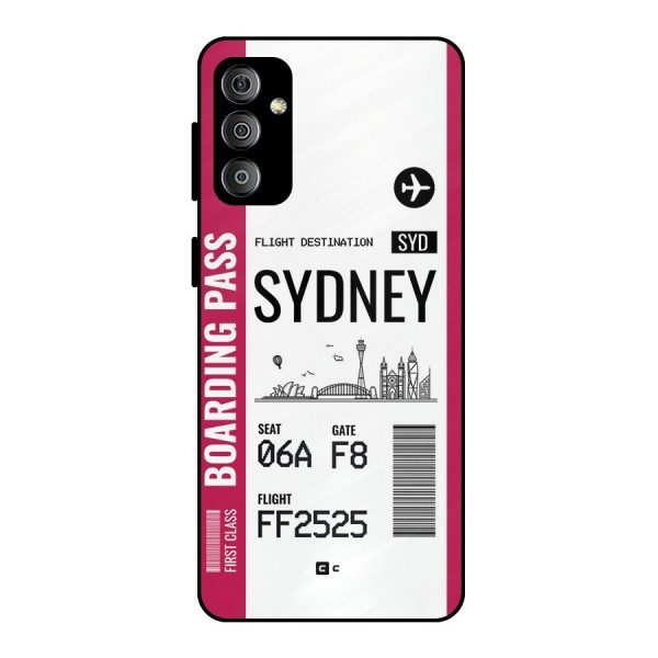 Sydney Boarding Pass Metal Back Case for Galaxy F23