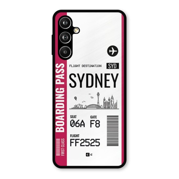 Sydney Boarding Pass Metal Back Case for Galaxy F54