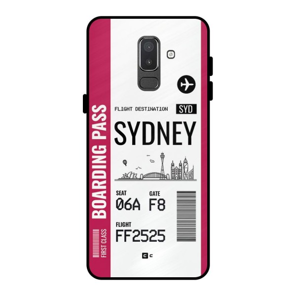 Sydney Boarding Pass Metal Back Case for Galaxy On8 (2018)