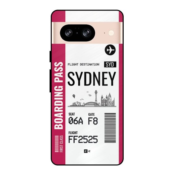 Sydney Boarding Pass Metal Back Case for Google Pixel 8