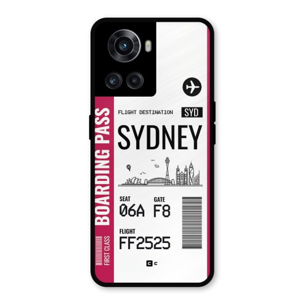 Sydney Boarding Pass Metal Back Case for OnePlus 10R