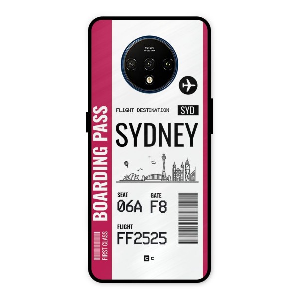 Sydney Boarding Pass Metal Back Case for OnePlus 7T