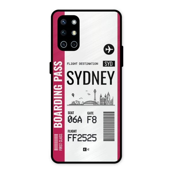 Sydney Boarding Pass Metal Back Case for OnePlus 9R