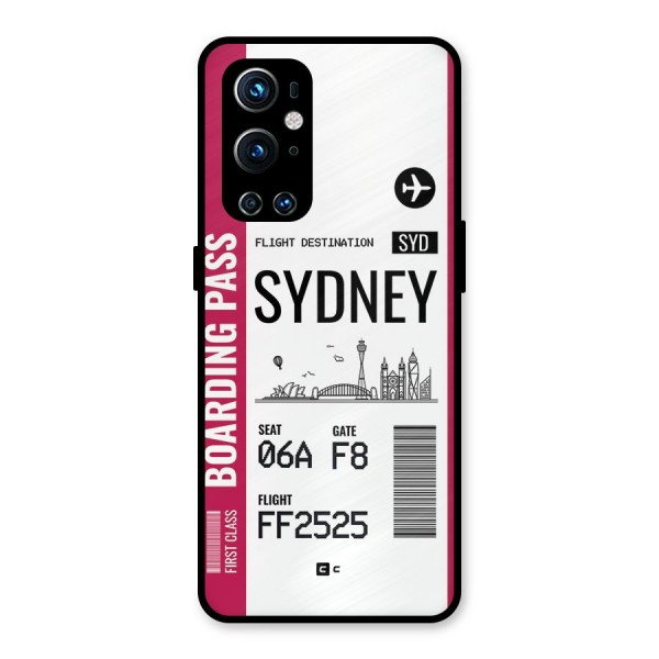 Sydney Boarding Pass Metal Back Case for OnePlus 9 Pro