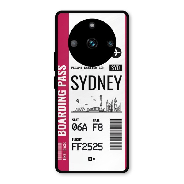 Sydney Boarding Pass Metal Back Case for Realme 11 Pro