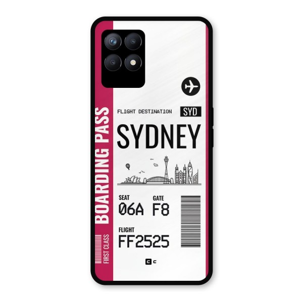 Sydney Boarding Pass Metal Back Case for Realme 8i