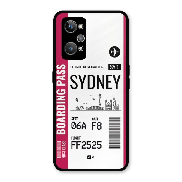 Sydney Boarding Pass Metal Back Case for Realme GT 2