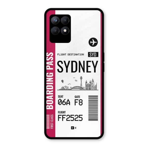 Sydney Boarding Pass Metal Back Case for Realme Narzo 50